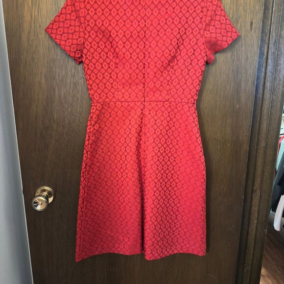 Floral Patterned Poppy Embroidery like Dress - Picture 3 of 3